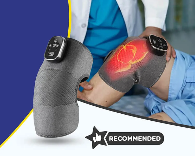 Alevez EaseFlex knee massager – 3-in-1 infrared heat vibration therapy for knee pain relief