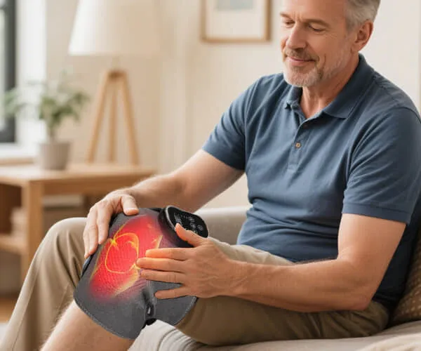 Alevez EaseFlex in use – knee pain relief at home
